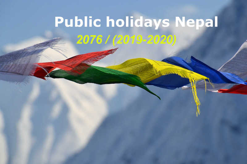 Nepal public holidays 2076 BS (2019 -2020)